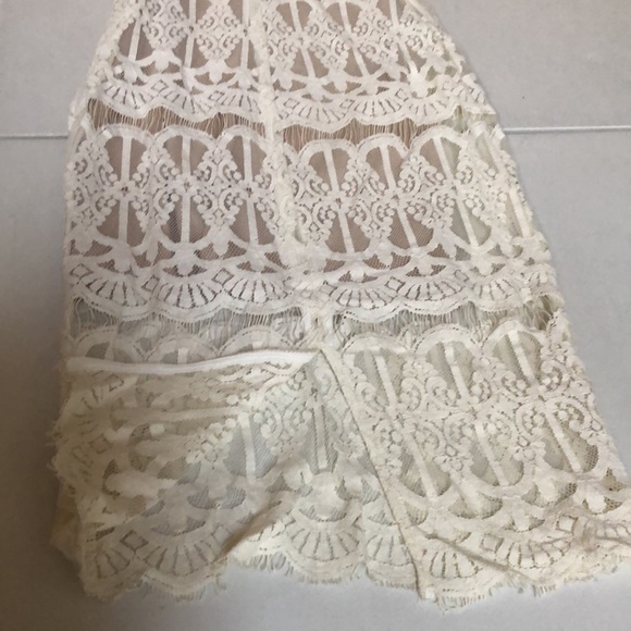 XXXI ROMANTIC Size 2 or small ivory lace dress nude lining NWT - Picture 9 of 15